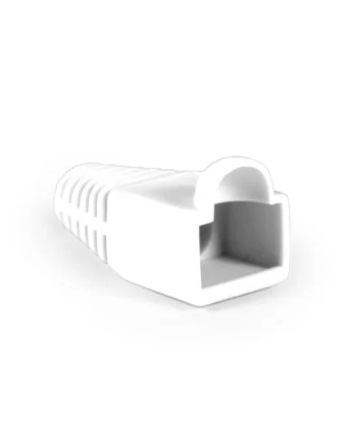 Bota Plástica para Protección de Plug RJ45, Color Blanco