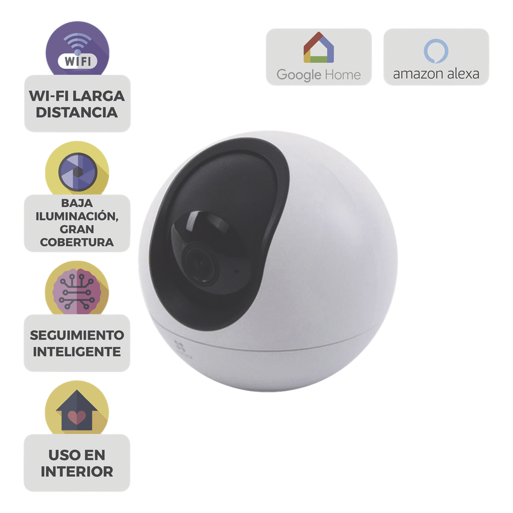 Mini PT IP 3K (5 Megapixel) / Detección Humana y Mascotas / Doble Banda 2.4- 5G