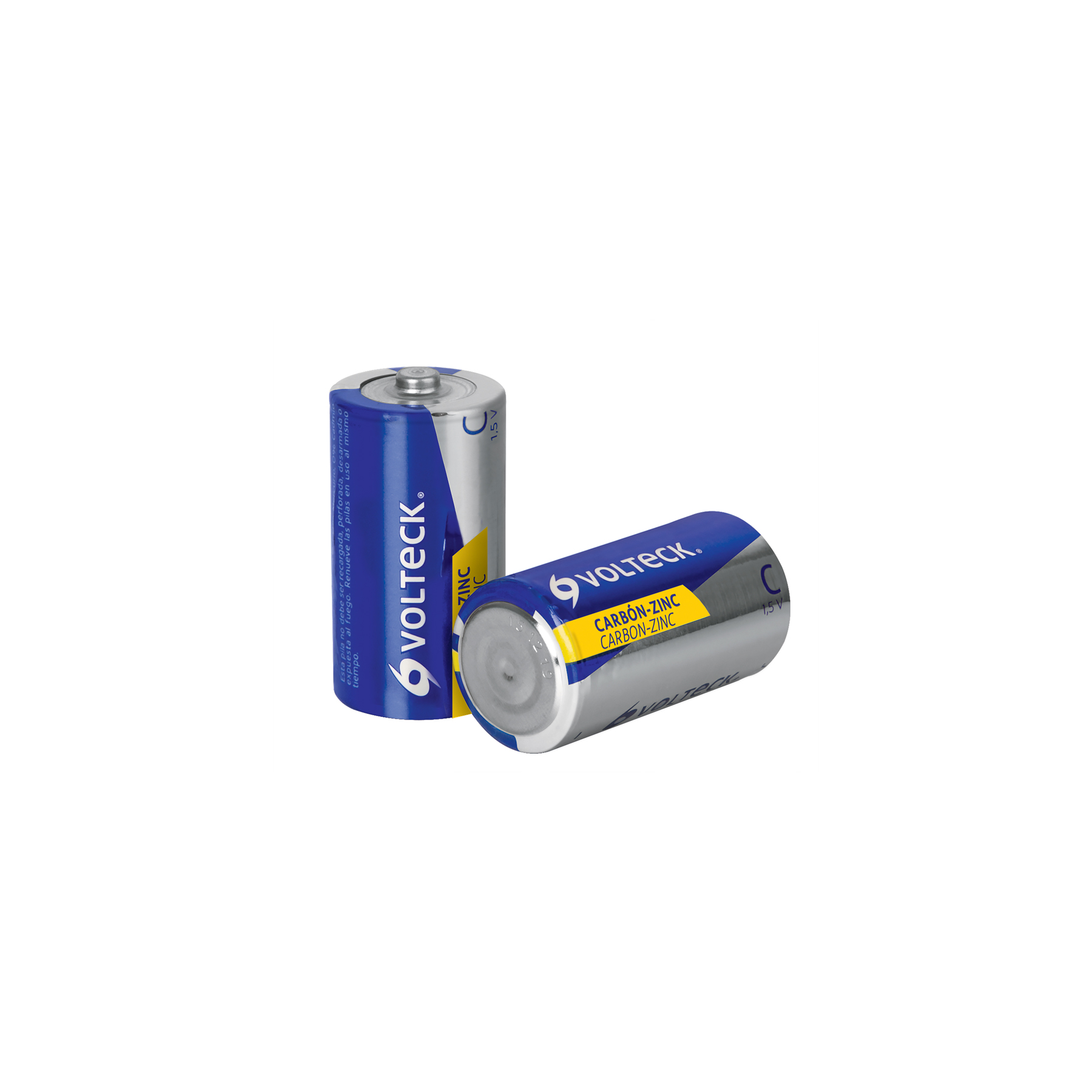 Pilas C2 Volteck carbón zinc
